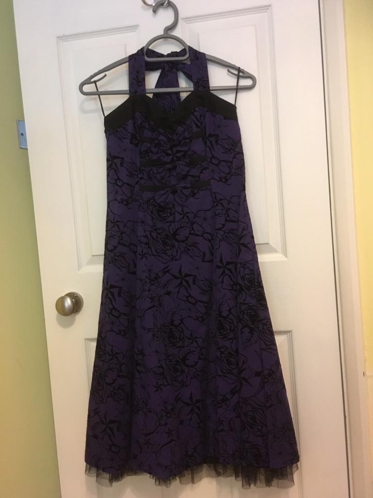 Dark Blue Emo Dresses